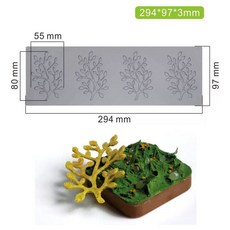 튀일몰드 실리콘 초콜릿 베이킹 나뭇잎 틀 데코, 1개, 4 가지 LFM-54