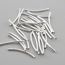 비즈톡 [SVP-92-01]실버파이프 실버925 민자파이프 1.5x25mm (내경1mm) 1개