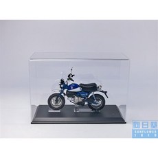 青島社 本田Honda monkey125 小猴子摩託車模型 1/12比例 摩托車模型 收藏送禮 機車模型 生日禮物 手辦擺件 玩具禮物, 藍色帶展示罩, 1個
