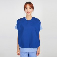 치과 에이프런 색상별 환자 앞치마 환자용 간병 어르신 재활 요양원 병원, 1개, 블루