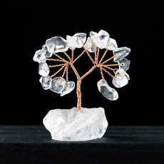 백수정 천연 원석 행운나무 돈나무 재물운 부자 풍수 인테리어 by 선연주, 화이트