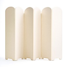 소리가 폴리에스터 페브릭 가벽파티션 공간분리 접이식 가림막 칸 스탠드 1200x2400, 아치형, 베이지