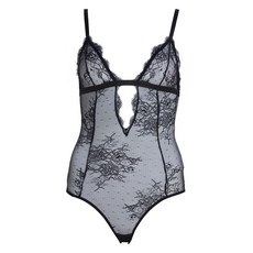 칼 라거펠트 물결 에지 레이스 바디수트