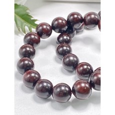 然杉珠寶 小葉紫檀佛珠手鍊 茶色水晶手串 - 鎮心安神海底輪手鍊 AH025