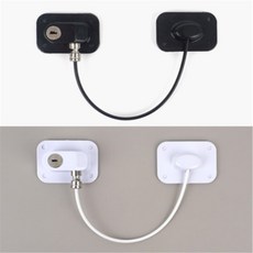 더번지 와이어 잠금장치 현관잠금장치, 블랙