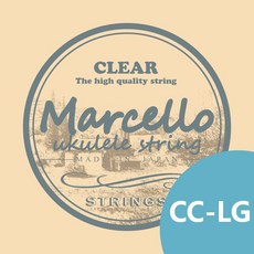 Marcello 烏克麗麗弦 CC-LG 標準 Low G 透明 23吋, 1個