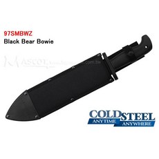 COLD STEEL 冷鋼 黑熊大砍刀 叢林砍刀 高碳鋼刀刃 舒適握柄 附刀鞘, 1個, 黑色