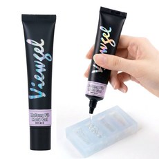뷰젤 말랑핏 몰드젤 실리콘 몰드 DIY 네일아트 믹싱젤, 1개, 30g, 투명 1개, 30g, 투명