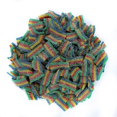 스위트글로브 사워 구미 벨트 (1파운드 그린 사과), 13 Sour Rainbow Quattro Mini B