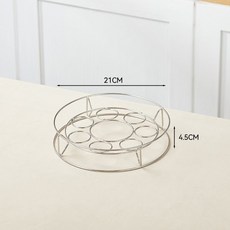 不銹鋼蒸架 鍋架 蛋架 隔水加熱架, 1個, 大號 直徑21cm