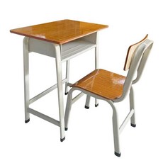 학교 책상의자 레트로 중학교 책걸상 소품 옛날 책상 테이블 나무, 싱글 의자 높이 70센티