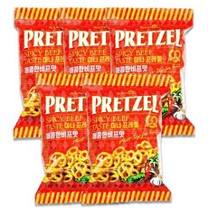 85g 미니 5개 매콤한비프맛 프레첼