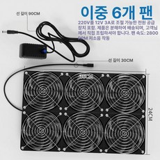 하루의정 창문환풍기 욕실용환풍기 욕실, 기본 추가키트 (cm), 이중 행 육중 팬 3A, 기본 색상
