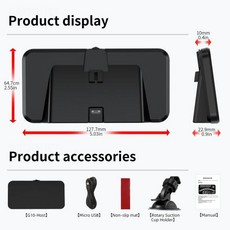 GPS HUD 자동차 범용 헤드업 디스플레이 디지털 속도 계량기 속도계 MPH KMH 프로젝션 거치대 자동차 인테리어 부품 포함 G10, 1)G10