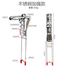 自動起竿器 不銹鋼釣魚竿支架 海竿支架 魚竿支架 拋竿地插 釣竿起竿器 漁具, 五代不銹鋼加強款（雙彈簧）