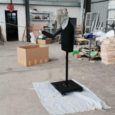 펜싱 표적 더미 레슨 검도 연습용 인형 스탠드 인간형 수련용 수련 타겟 검술 조준 연습, 1개, 성인고정높이B