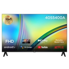 TCL FHD LED 안드로이드11 TV, 100cm(40인치), 40S5400A, 스탠드형, 고객직접설치
