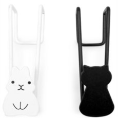 쫑이 싱크대 후크 다용도걸이, 고양이 블랙