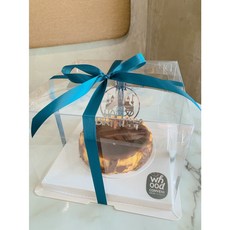 8吋生日蛋糕盒 透明盒 包裝盒 透明蛋糕盒, 1個, 透明