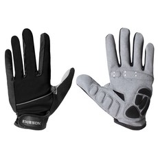 노스바이크 자전거 장갑 좌우 세트 NB-067N, 블랙, 1개