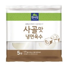 [비에스푸드몰]면사랑 사골맛냉면육수 실온, 340g, 10개