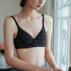 甜美碎花少女內衣 小胸集中爆乳聚攏 顯胸薄款無鋼圈 防下垂舒適學生文胸罩
