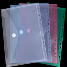 올셀샵 바인더타입 A4 클리어파일 A4화일판, 녹색