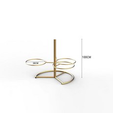 짐볼 거치대 2단 수납 필라테스 헬스장 보관대 정리, 1, W. 골드는 3개를 담을 수 있습니다요가볼에 흔히 사용