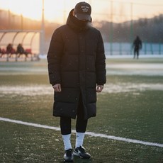 66inch 축구 롱패딩 벤치코트 돕바 풋살 러닝 방한 파카