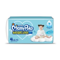 마미포코 유아용 하이퍼드라이 팬티형 기저귀 대형 여아용, 4단계, 42매