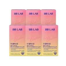 [무료배송/오늘출발] 비비랩 고함량 엘라스틴 100mg 저분자피쉬콜라겐 밀크세라마이드 세트구성, 60g, 6개