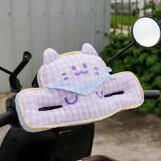卡通造型寶寶防撞墊 適用於電瓶車/電動車 加大加厚兒童防撞頭保護墊, 紫喵格, 1個