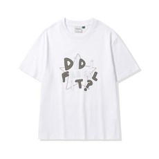 코드그라피 체크 패치워크 DIDI FEEL IT 반소매 티셔츠화이트