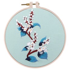 刺繡DIY手工製作材料包 蘇繡古風繡花套件 送男友創意禮物 打發時間 台灣熱賣, 踏雪尋梅【繡繃+材料包】, 1個