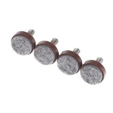 4/8PCS 블랙/ 펠트 조절 가능한 패드 테이블 방지 피트 M6 캐비닛 가구 원형 의자 미끄럼 다리 밸런스 M8 나사, 4Pcs Brown M8x25x20