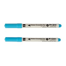 일제 차코 수성펜 기화펜 수용성펜 물펜 바보펜 사라지는펜 4종, F2블루, 2개