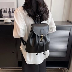 투니스 여성 단색 심플 백팩