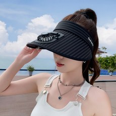 SAHINER 3단조절 선풍기모자 챙넓은 자외선차단 썬캡 BFSM