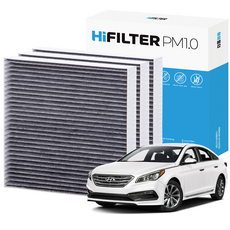 2+1 하이필터 PM 0.3 활성탄 자동차 에어컨 필터 현대, 3개, LF 쏘나타 (7세대) HI-A101