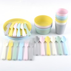 컵 접시 숟가락 KA 포크 칼라스 그릇 식기 S, 그릇6개, 그릇6개, 1개, 상세페이지 참조