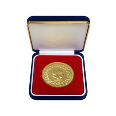 [럭키코인] 고급 벨벳 철제 코인케이스 동전 메달 코인 뱃지 보관용 케이스 55mm 종이 커버 포함
