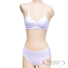 모나카러버 심플 주니어 2단계 A컵 브라 팬티 세트 주니어브라