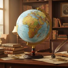 SkyGlobe 12吋地形行政地球儀 中英文對照 (附燈)