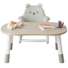 리바트 뚜뚜 키즈책상의자세트 병아리 베어, 아이보리책상+병아리