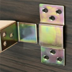 원밀스토어 ㄱ자 탈착 브라켓76mm 2개 목재DIY