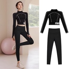 Niftynest 여성 요가복 필라테스 운동복 트레이닝 세트 런닝복 조깅복 헬스복