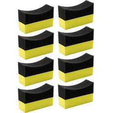 자동차 휠 청소 스폰지 타이어 워시 와이퍼 물 흡수 패드 왁스 연마 브 도구 세척, 6. 8pcs, 1개