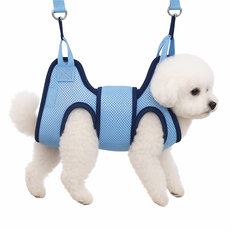 바람펫 강아지 고양이 해먹 미용 거치대 M, 블루, 1개