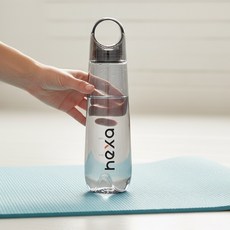 MIR 미르 헥사 눈금있는 트라이탄 휴대용 손잡이 물통 750ml GO 손잡이 워터보틀 등산 물병, 고워터보틀750ml_클리어