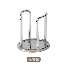 貝貝 北歐風輕奢杯架 陶瓷水杯架 桌面紙杯收納架, 1個, 銀色杯架